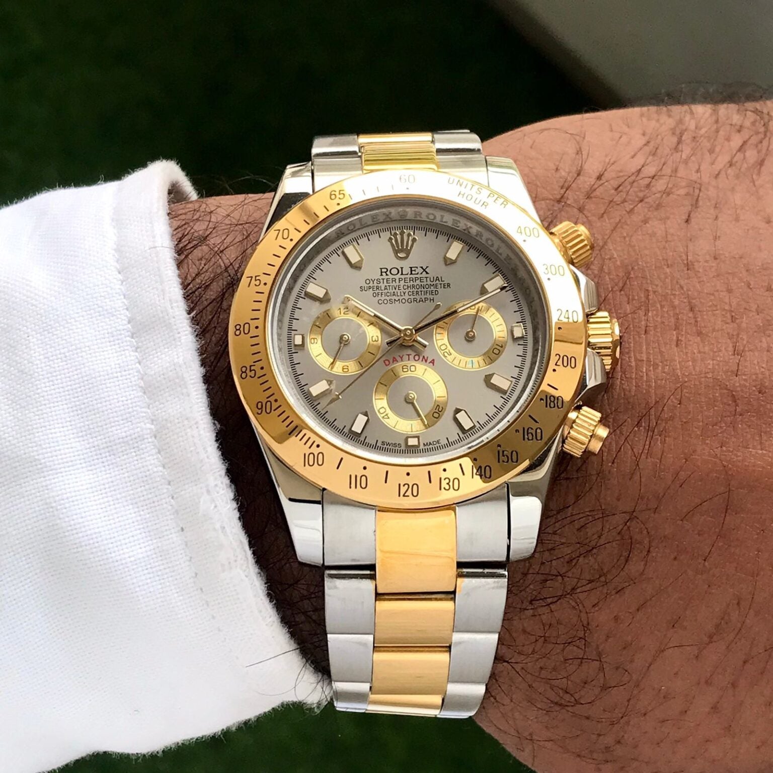 Rolex Cosmograph Daytona Two Tone Gold Automatic Mens Watch