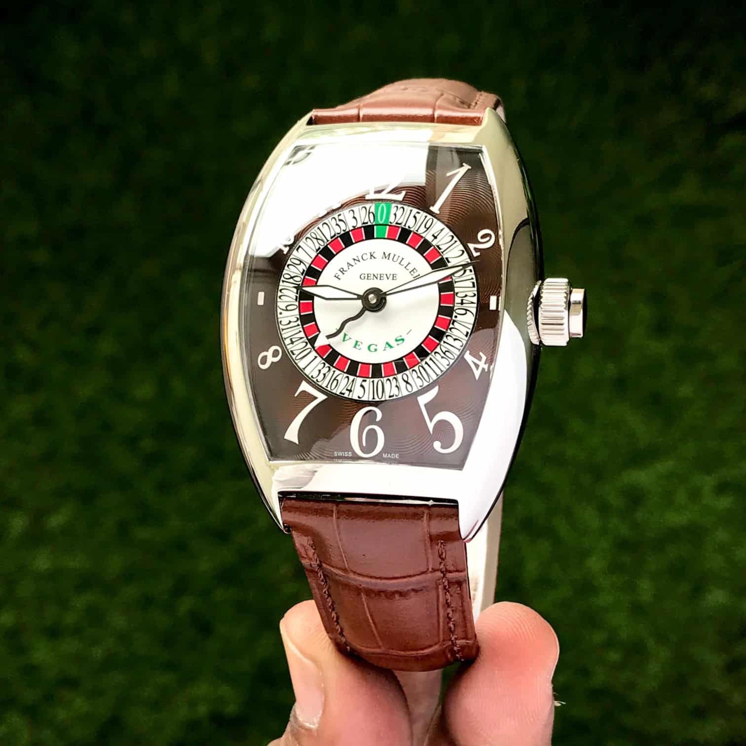 Frank Muller Vegas Casino Table Premium Brown Dial Automatic Mens Watch