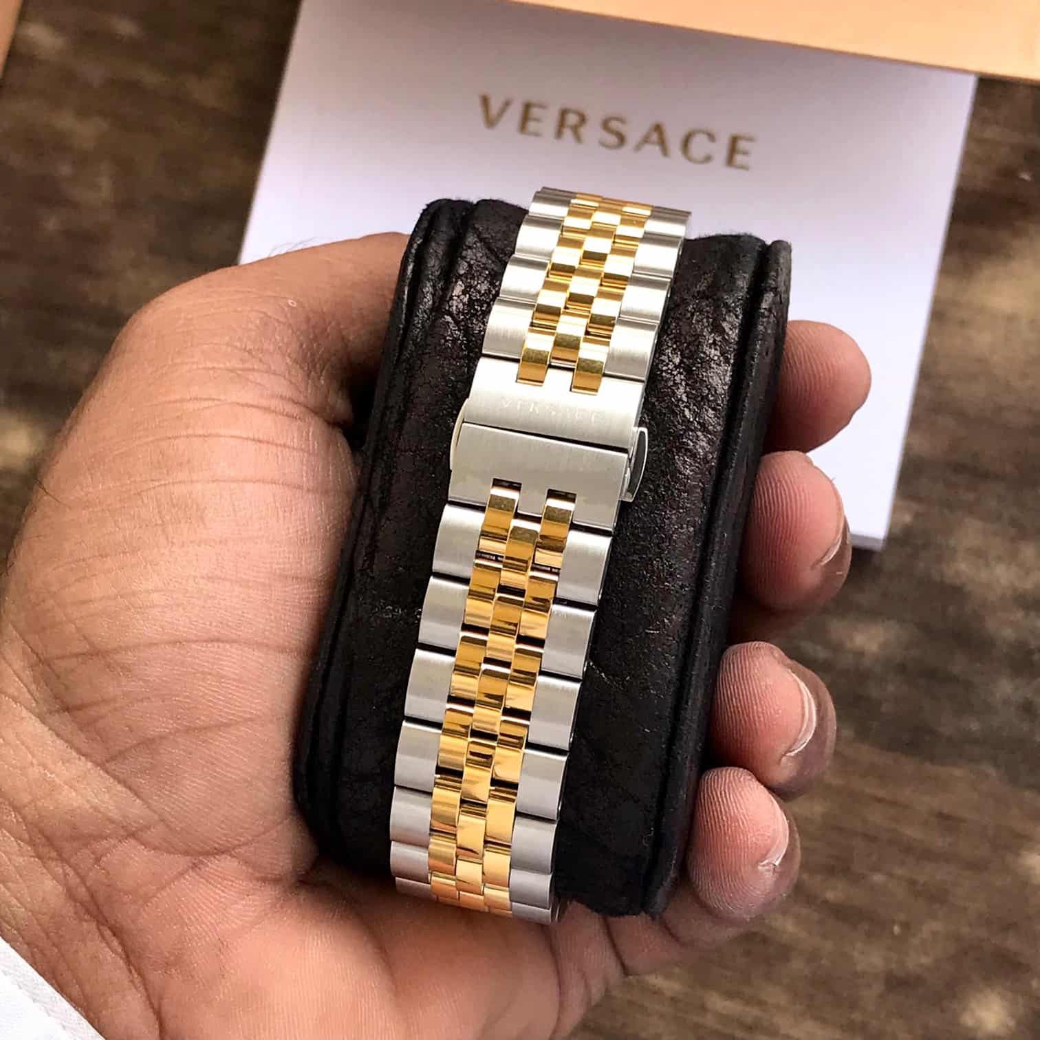 Versace Men’s Blue Analog Stainless Steel Authentic Quality Men’s Watch