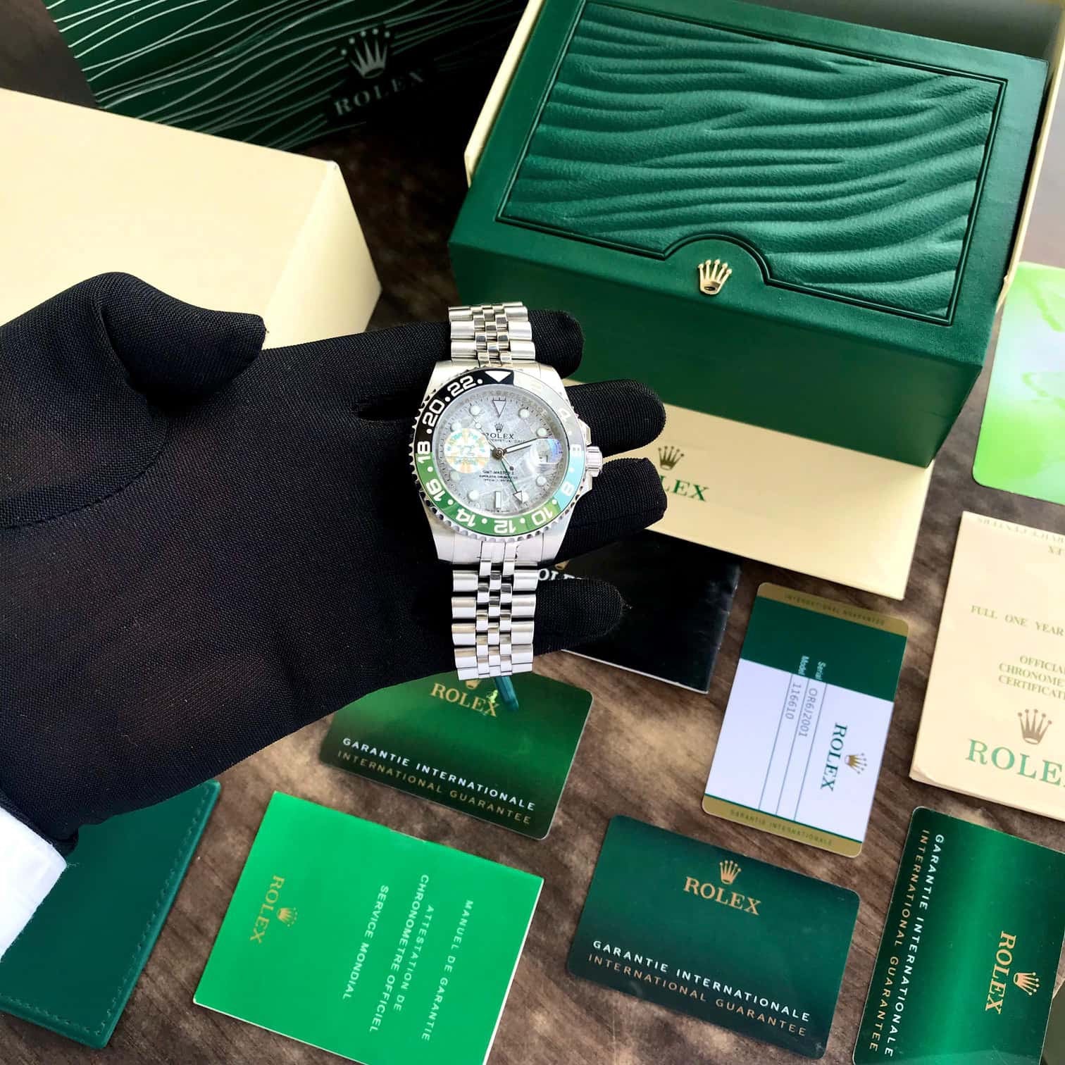 Rolex Date Just 41 Stainless Steel Swiss Automatic Jubli Chain Belt Mens Watch