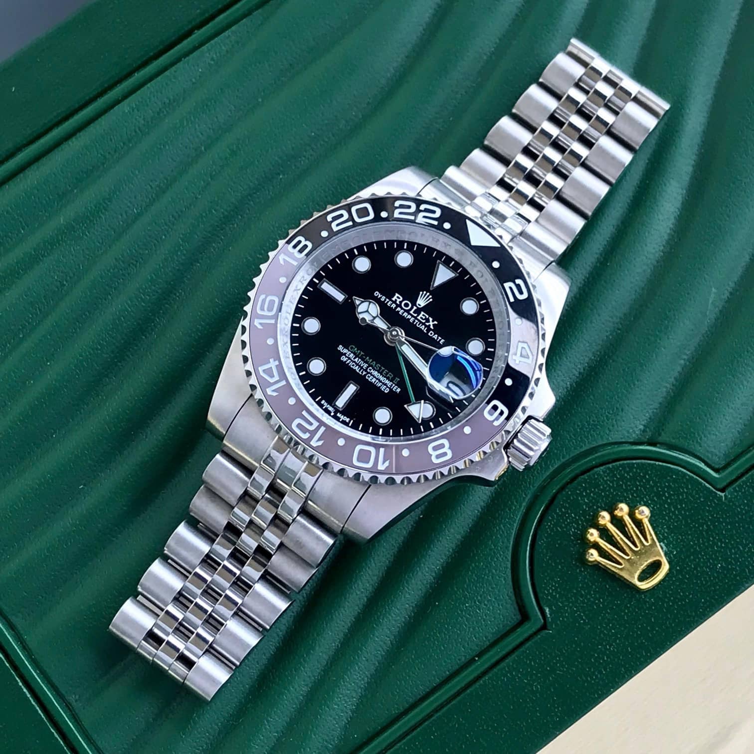 Rolex GMT Master Grey Black Dial Automatic Mens Watch