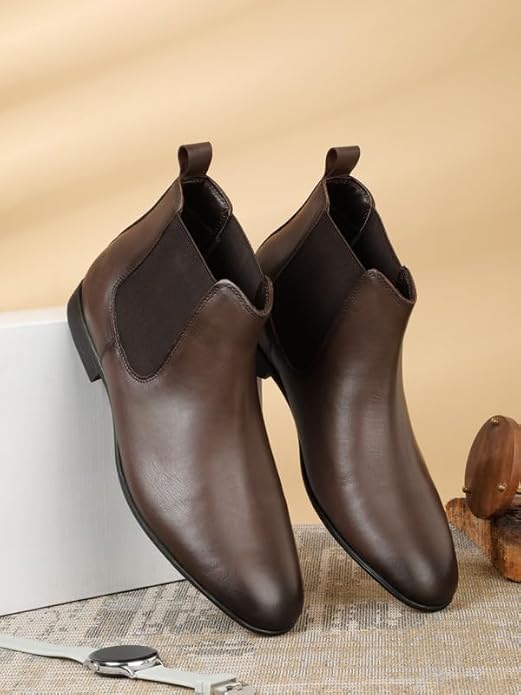 Auro Vibe Formal, Casual Slip-On Boot Shoes