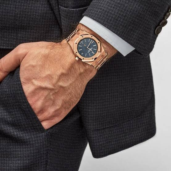 Audemars Piguet Royal Oak Offshore Rosegold Blue Dial Automatic Back Open Premium Men’s Watch
