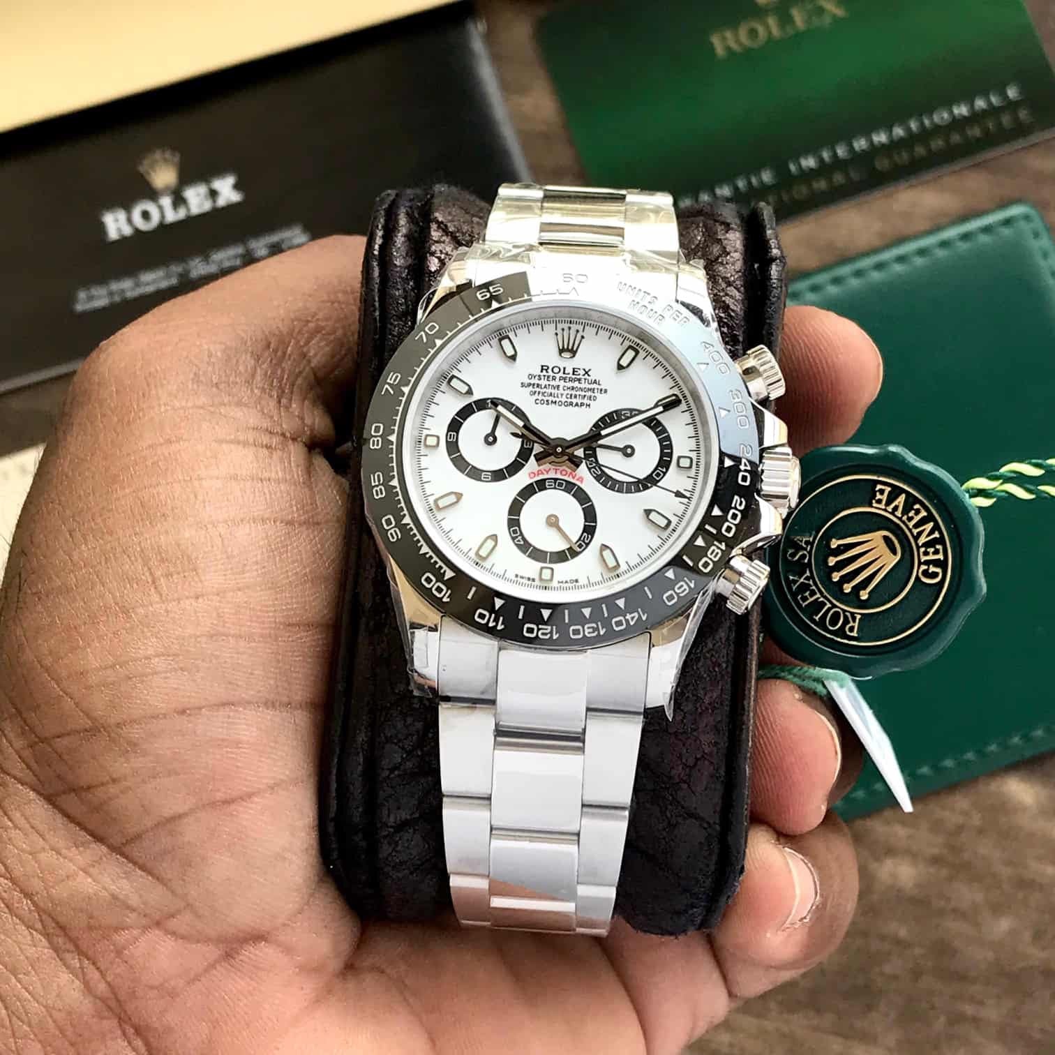 Rolex Cosmograph Daytona Panda Edition Swiss ETA Automatic Mens Watch