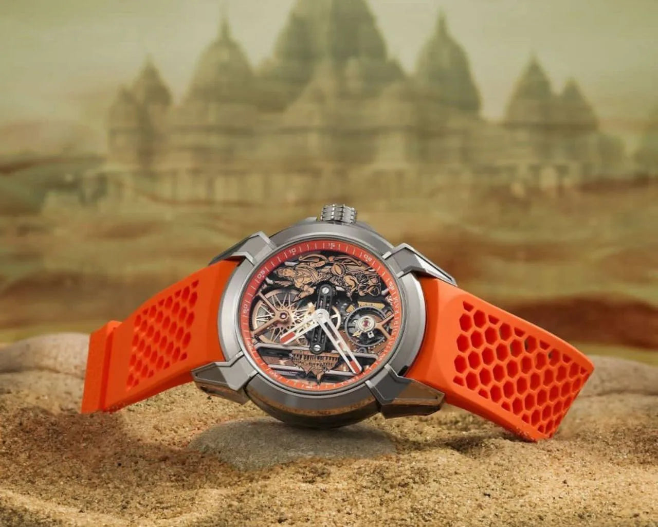 Jacob & Co Epic X Ram Janmabhoomi Edition Skeleton Dial Watch