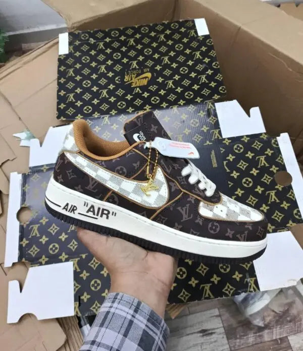 Nike Airforce 1 low Louis Vuitton Virgil Abloh Brown