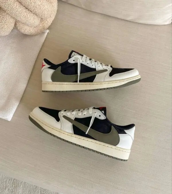 Nike Air Jordan 1 Low X Travis Scott Olive Green Semi UA