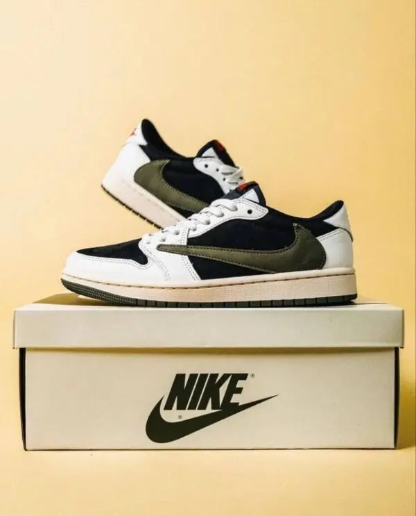 Nike Air Jordan 1 Low X Travis Scott Olive Green Semi UA