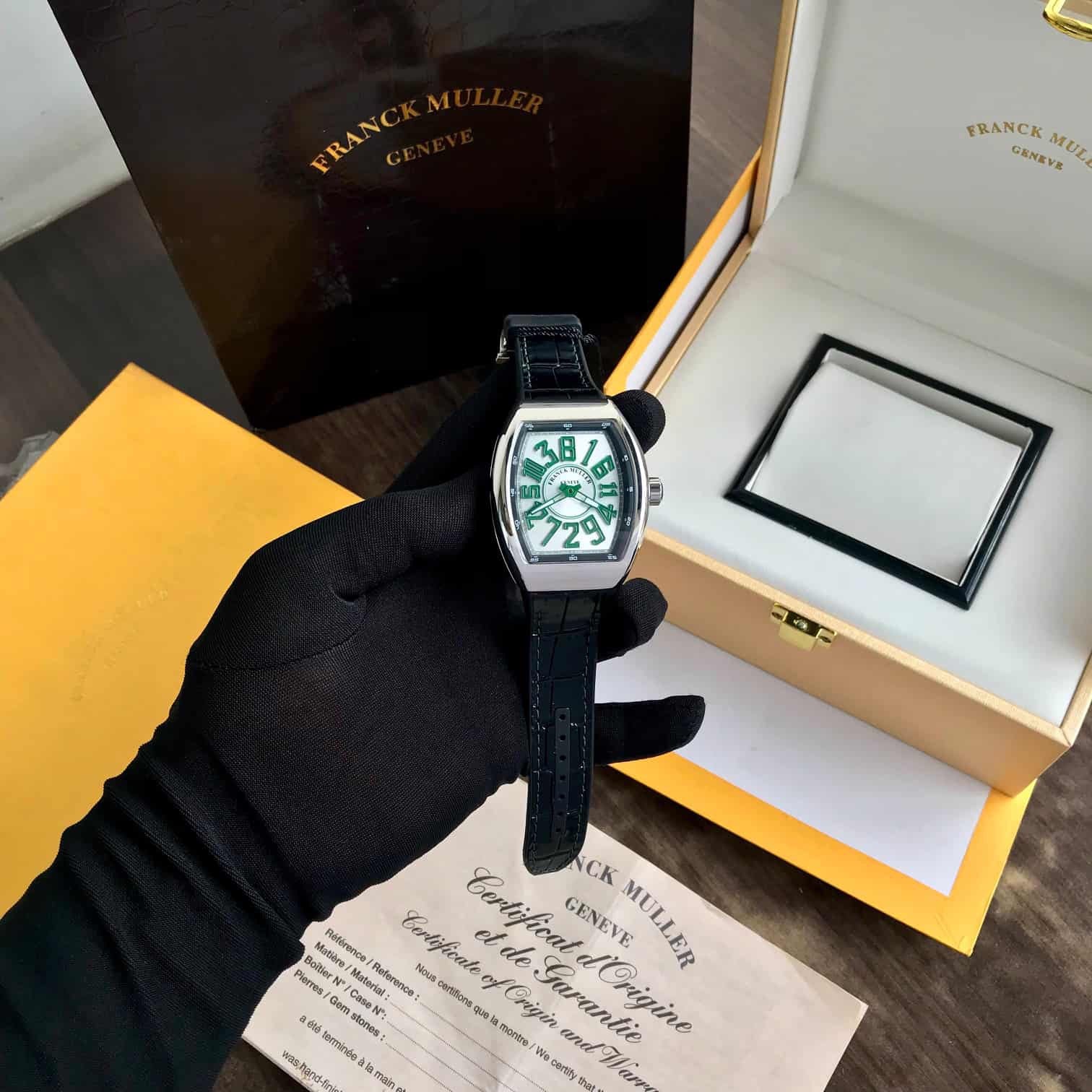 Franck Muller Vanguard Crazy Hours Green Swiss ETA V45CHBR (VR) Automatic Mens Watch