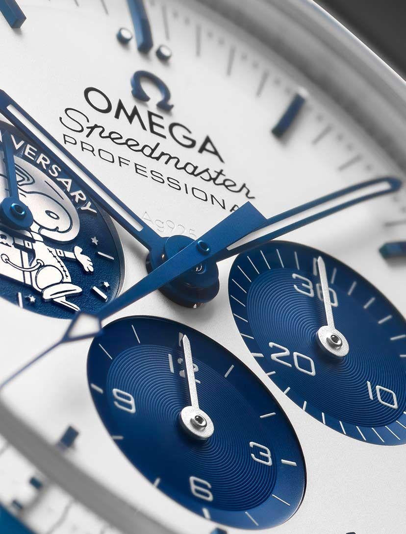 Omega Speedmaster Silver Snoopy Award 50th Anniversary Edition Swiss ETA Automatic Mens Watch