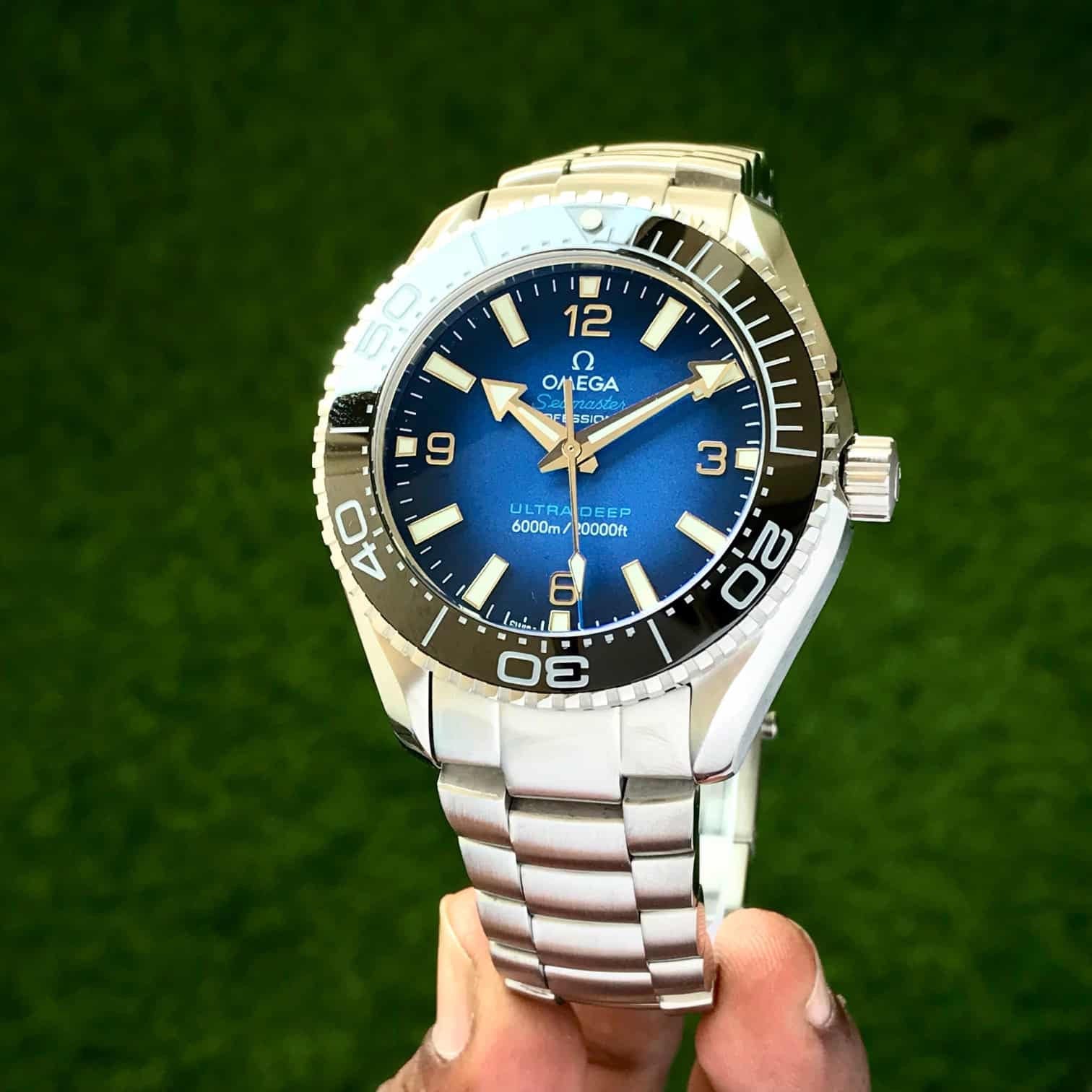 Omega Speedmaster Ultradeep Silver Blue Dial Japanese Automatic Men’s Watch