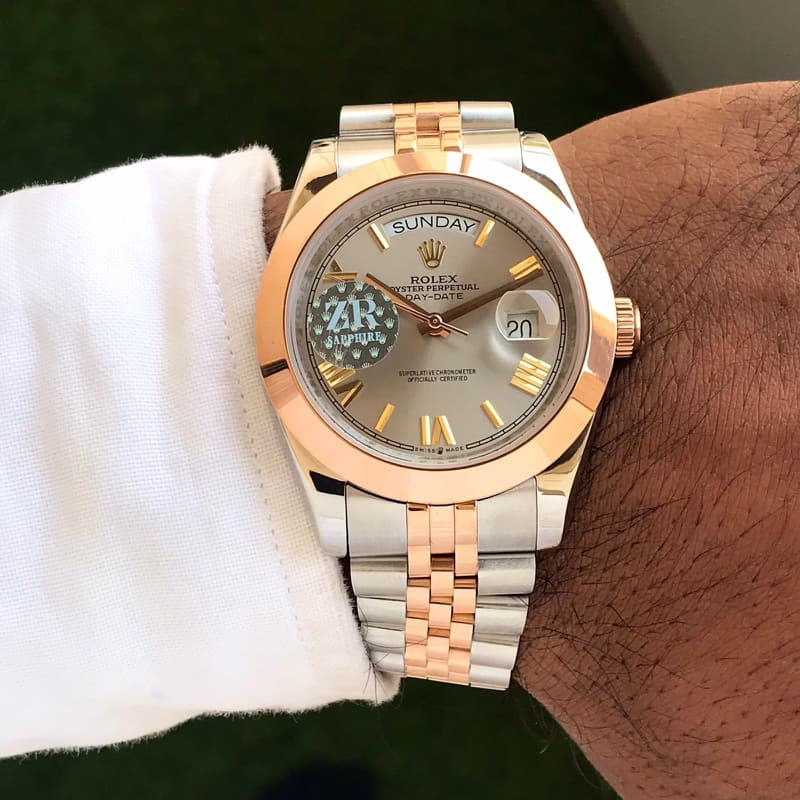 Rolex Day Date 41 Rose gold Two Tone Japanese Master Quality Men’s Watch