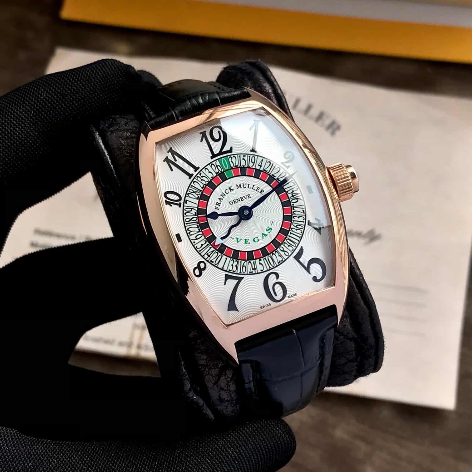 Frank Muller Vegas Casino Table Rosegold White Dial Premium Automatic Mens Watch