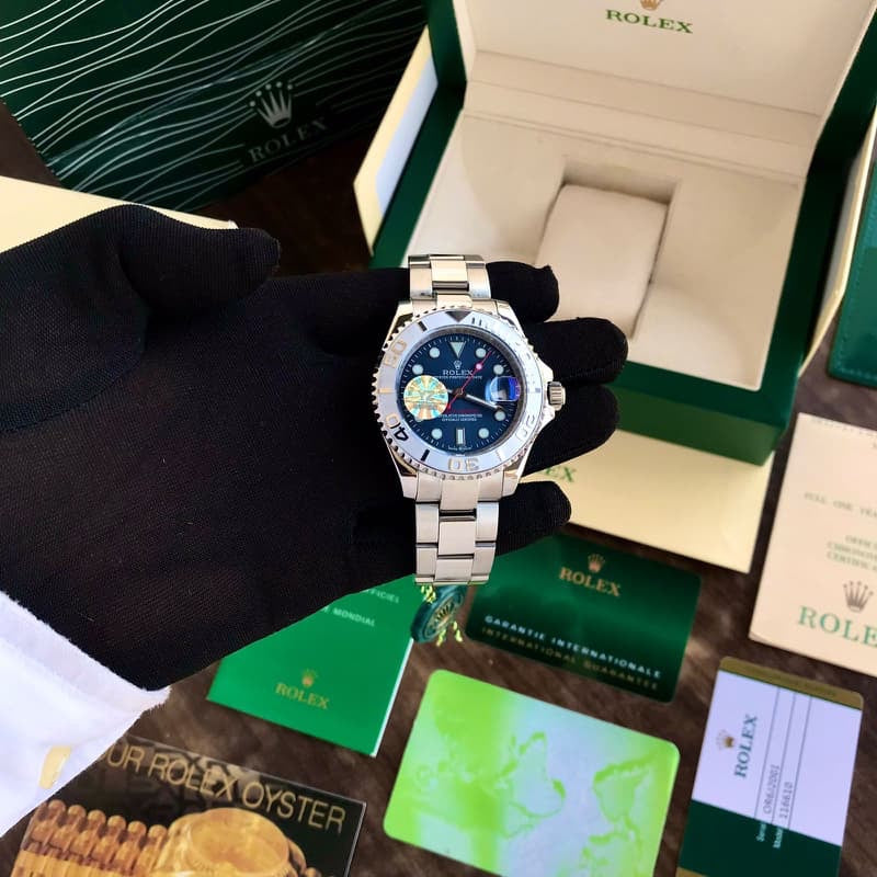 Rolex Yacht Master Stainless Steel Blue Dial Japanese Master Quality Men’s Watch