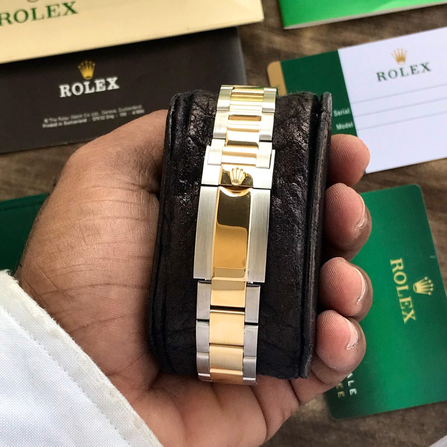 Rolex Daytona Two Tone White Dial Automatic Mens Watch