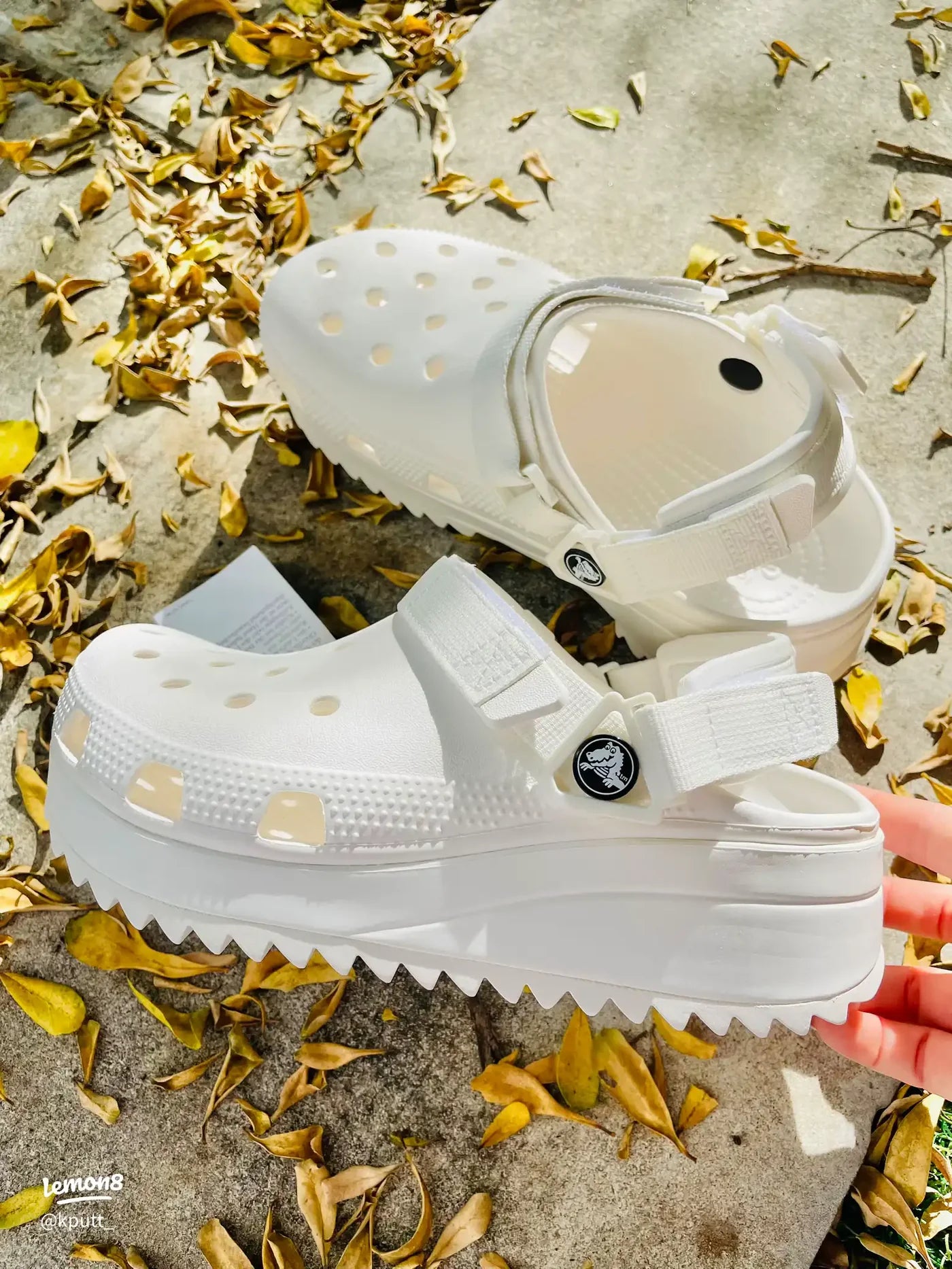 Crocs Hiker Full White Clogs