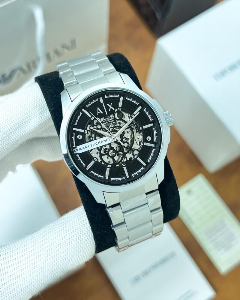 Armani Exchange Black Dial Automatic Watch