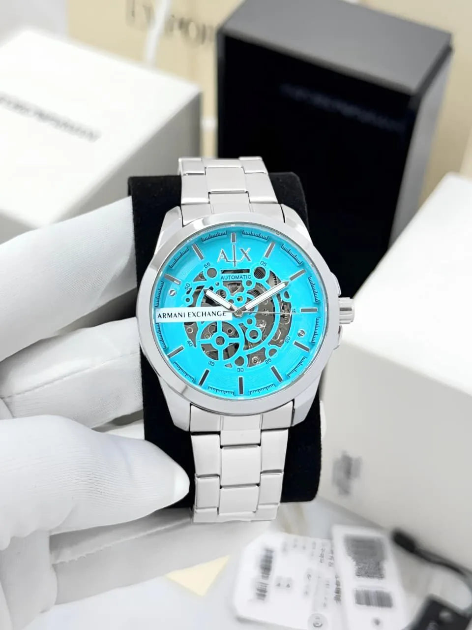 Armani Exchange Hampton Automatic Tiffany Blue