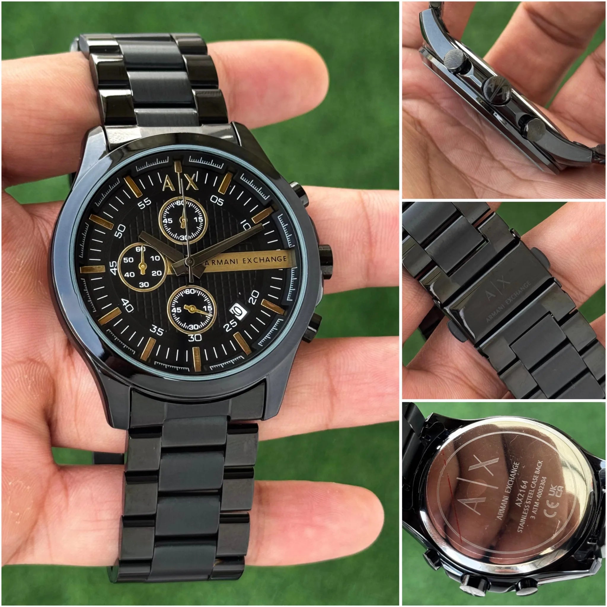 Armani Exchange Men’s Watch – Black Chronograph