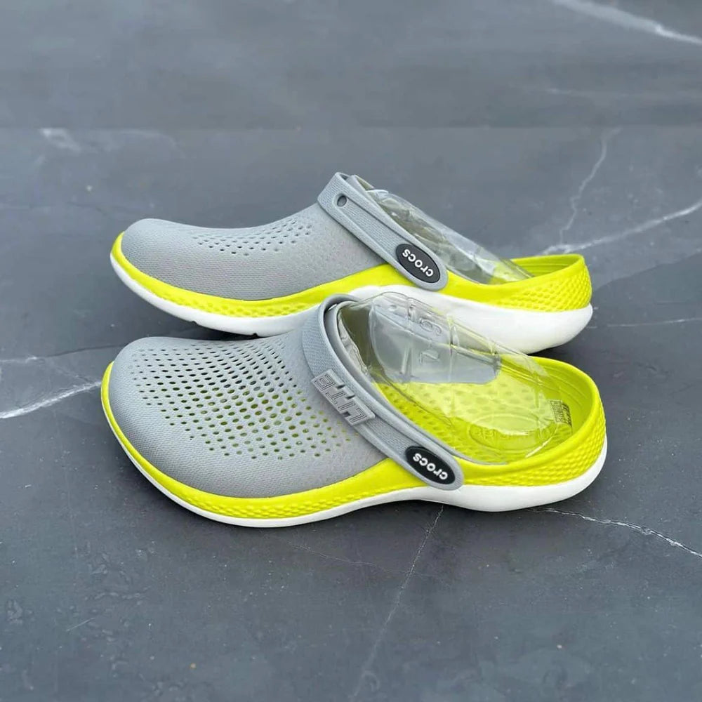 Crocs Literide 360 Yellow Grey Clogs