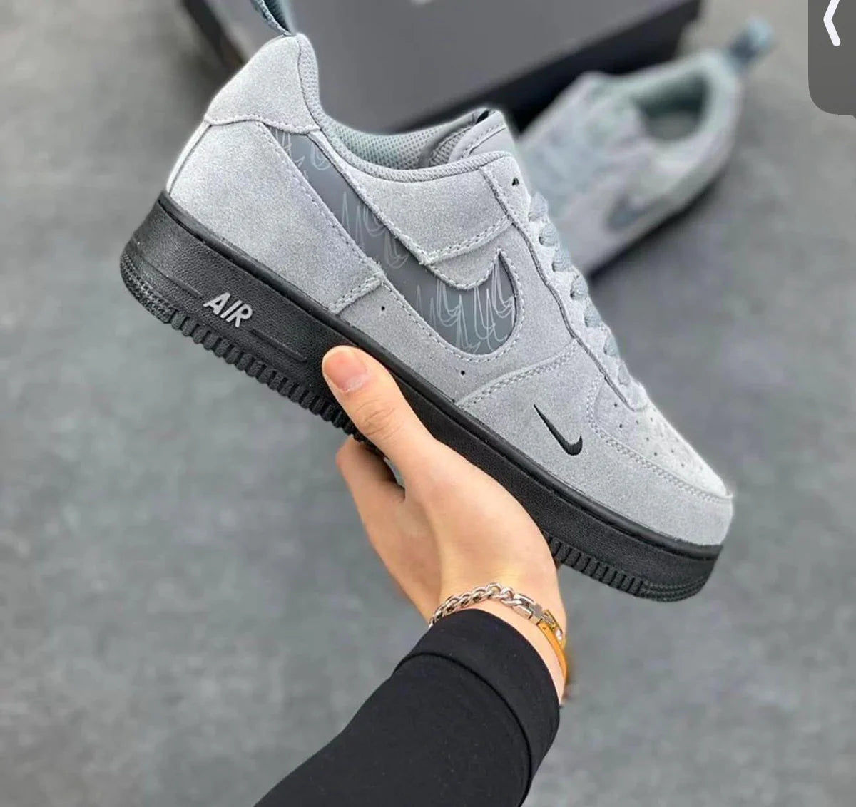 Nike Airforce 1 Dark Grey Sneakers