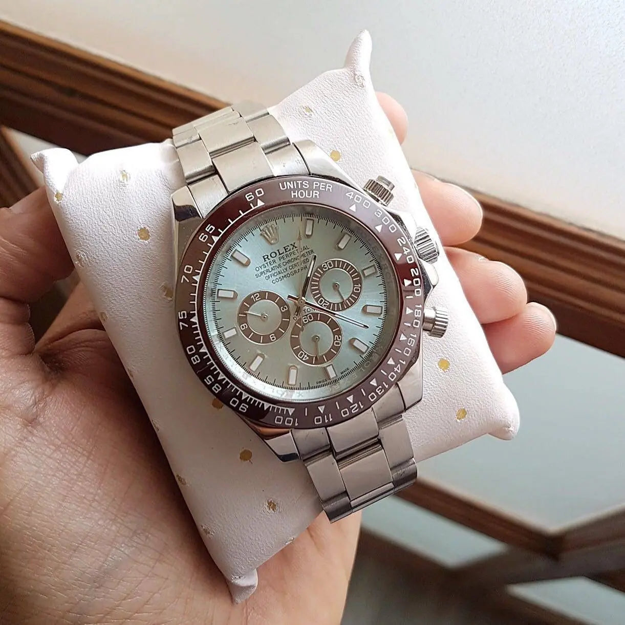 Rolex Cosmograph Daytona Platinum Ice Blue Dial – Premium Watch for Men with Ceramic Ring Professional Racing Heritage Meets Timeless Luxury