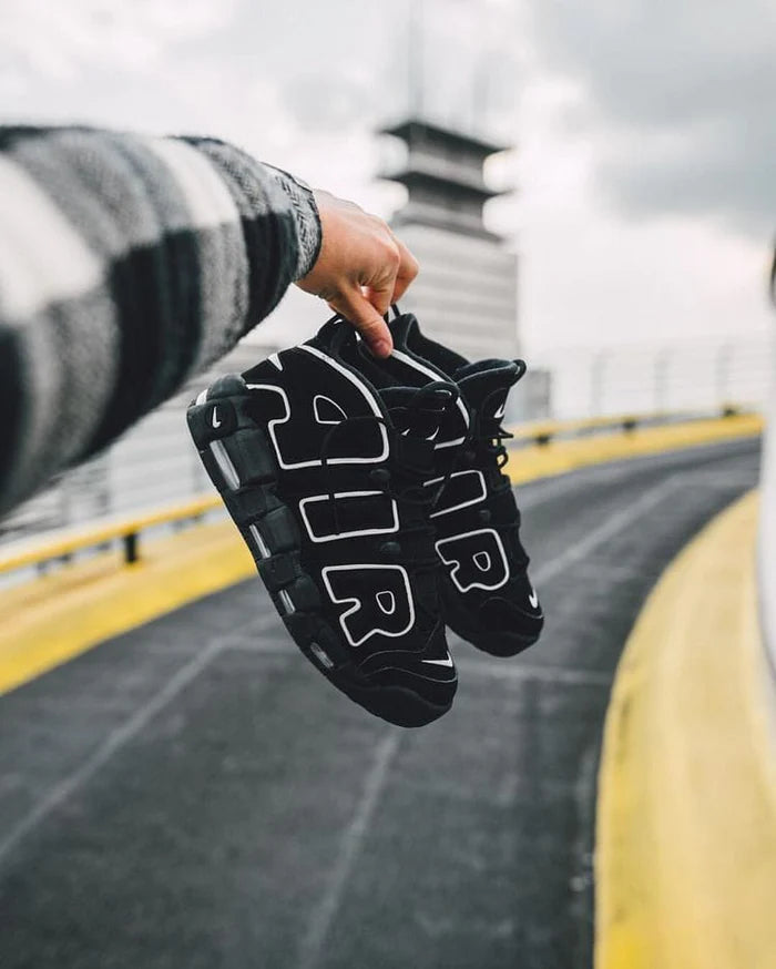 Nike Air More Uptempo Black Sneakers