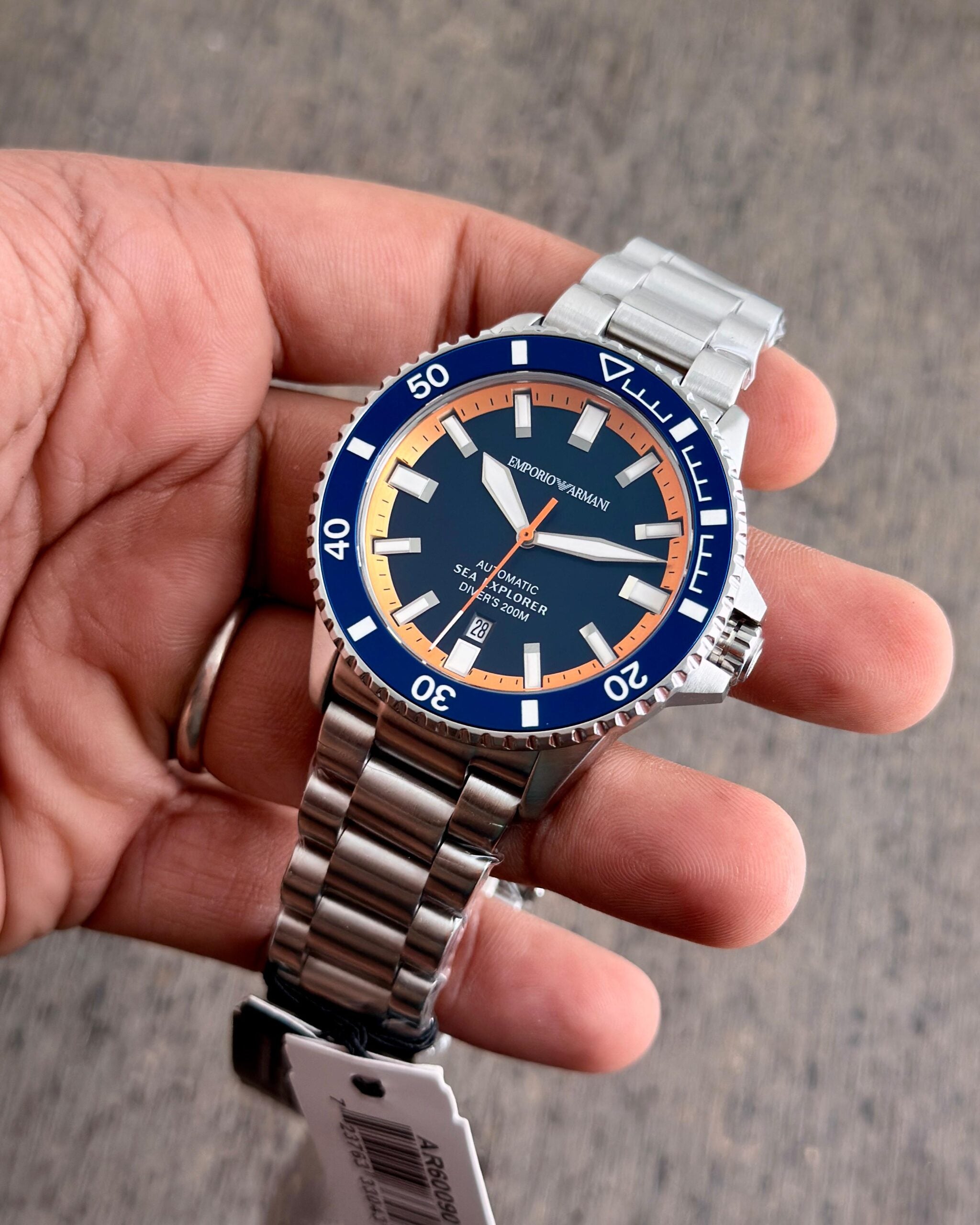 Emporio Armani Sea Explorer Turquoise Blue Dial
