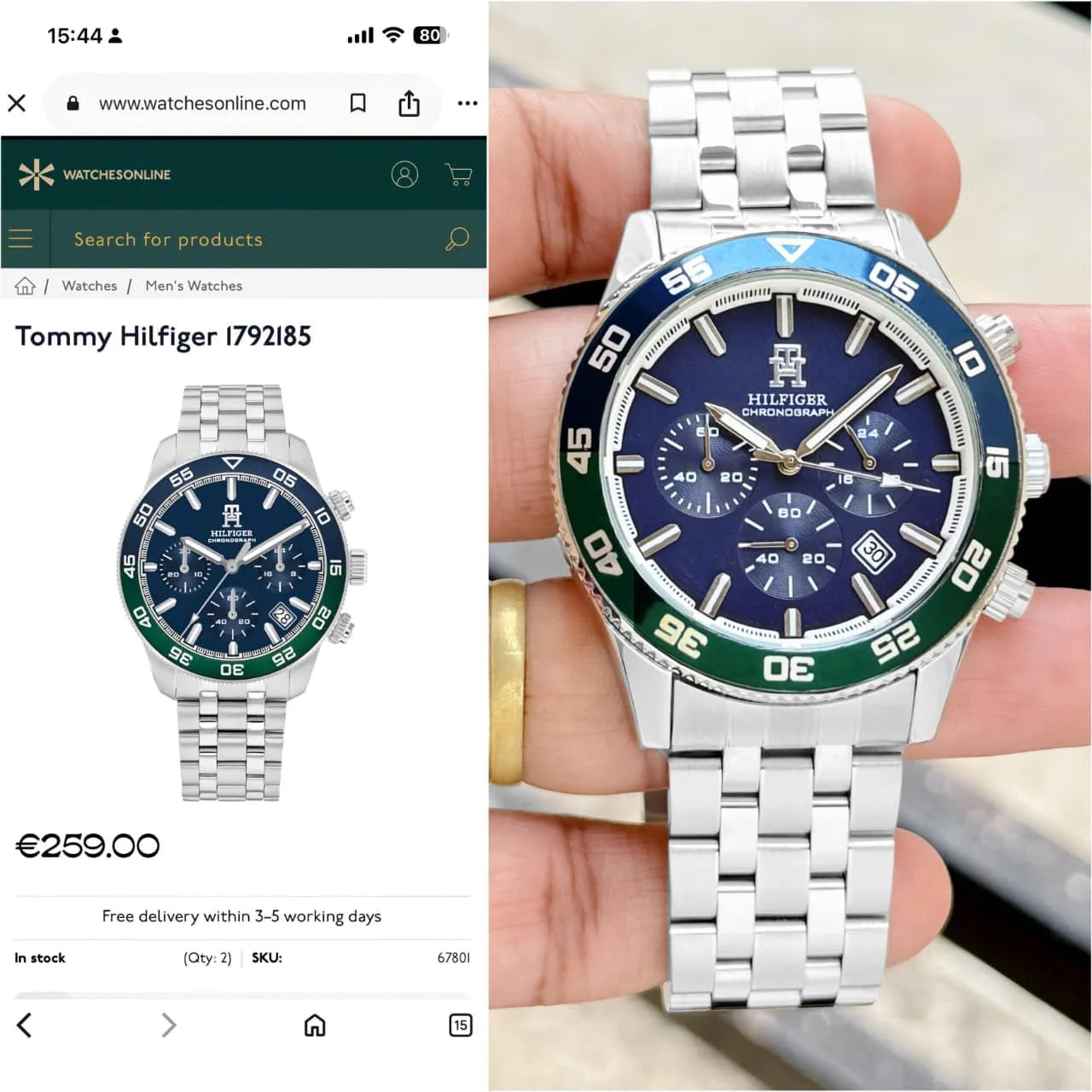Tommy Hilfiger TH1792185 Chronograph
