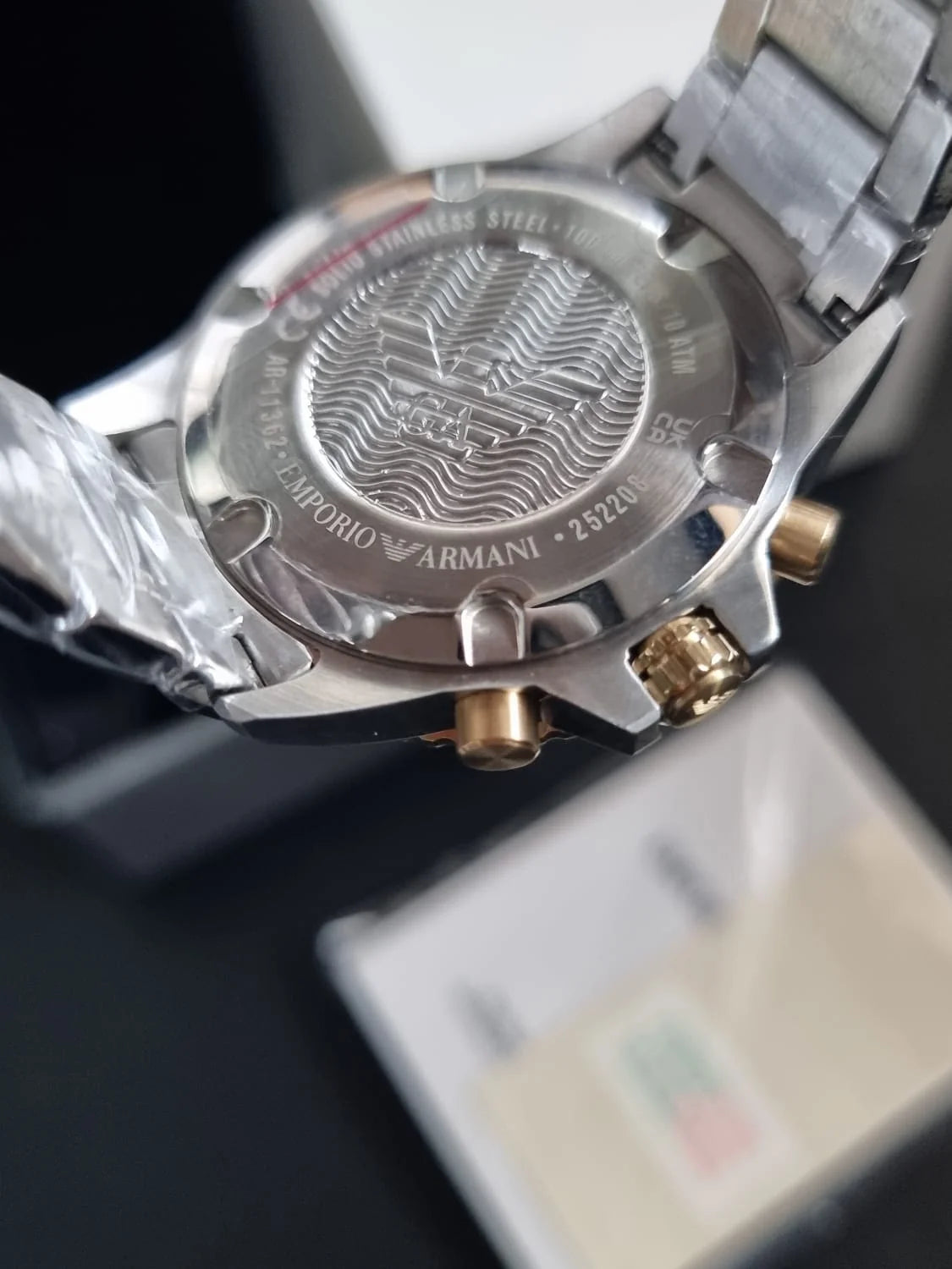 Emporio Armani Diver Blue/Gold toned steel 43 mm