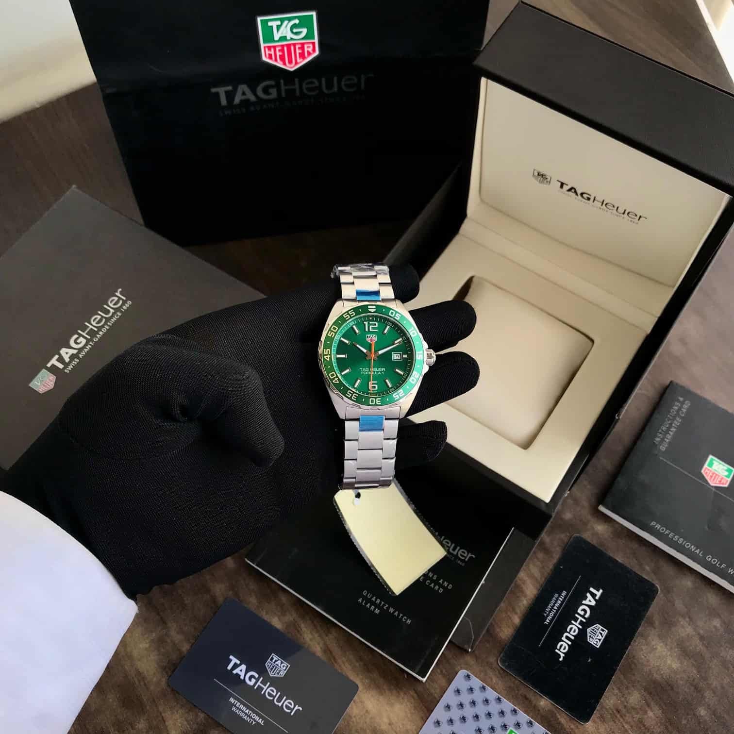 Tag Heuer Formula Limited Edition Green Dial Authentic Quartz Watch For Mens