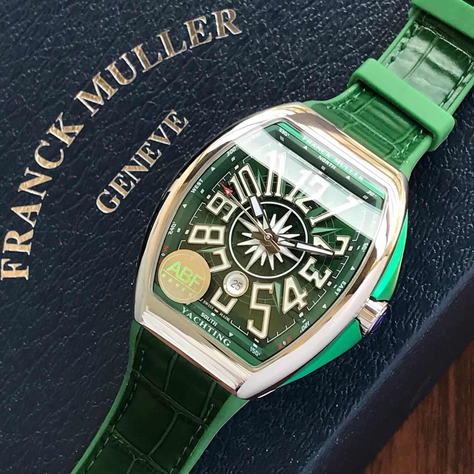 Franck Muller Vanguard V45 Steel Green Swiss ETA Automatic Mens Watch