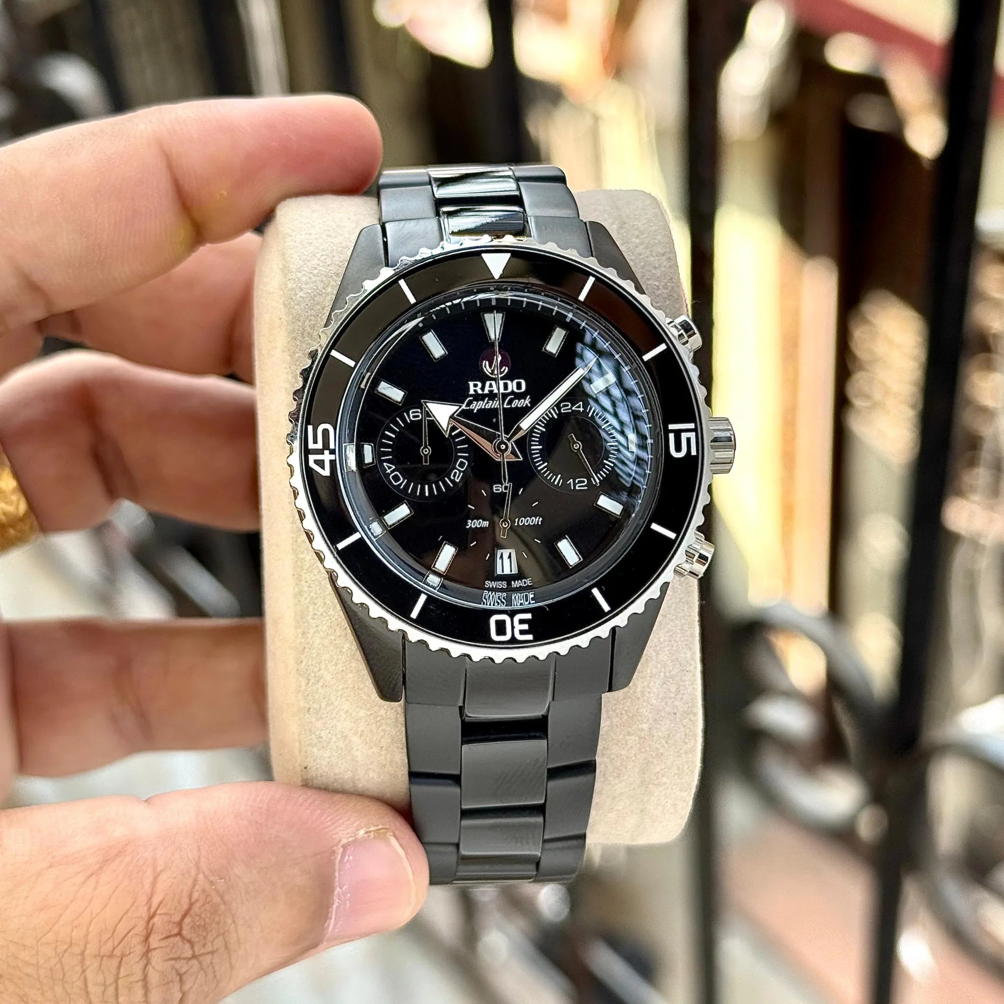 Rado Captain Cook High-Tech Ceramic Chronograph Watch