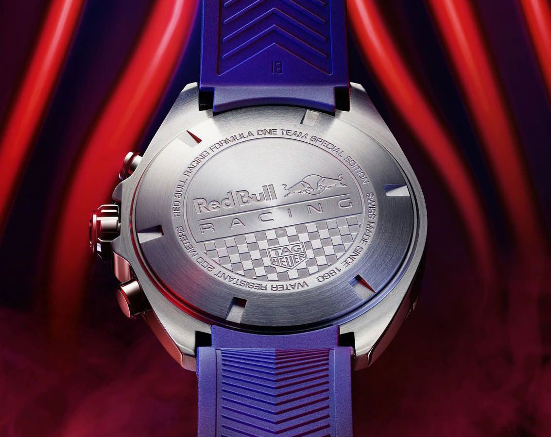 TAG Heuer Formula 1 X Red Bull Racing Blue Rubber Belt Special Edition Master Quality Mens Watch