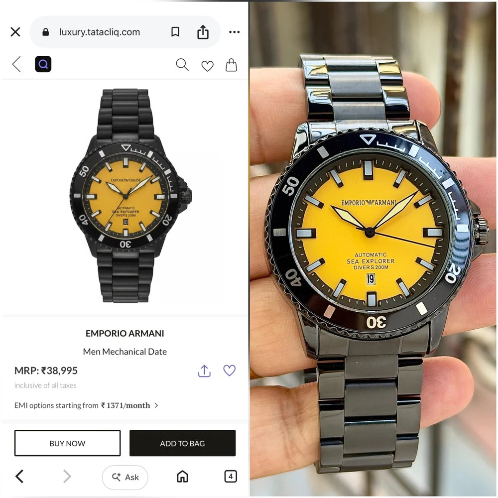 Emporio Armani Sea Explorer – Automatic Dive Watch