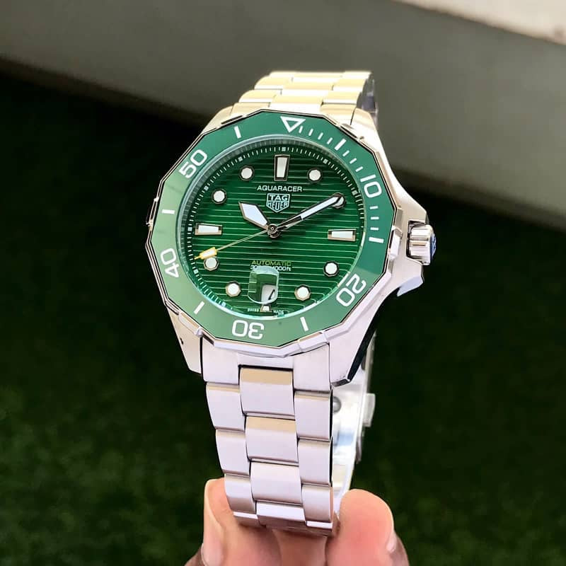 Tag Heuer Aquaracer Green Dial Japanese Master Quality Automatic Mens Watch