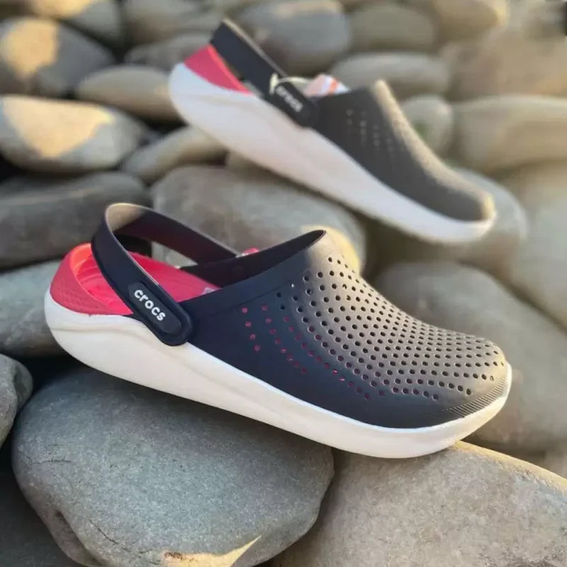 Crocs Literide Comfortable Navy Red Unisex Clogs