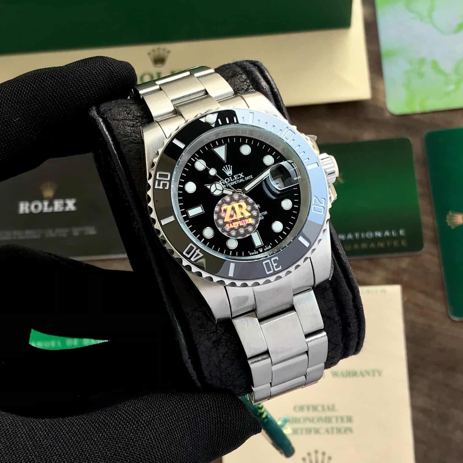 Rolex Submariner Stainless Steel Black Dial Japanese Automatic Mens Watch