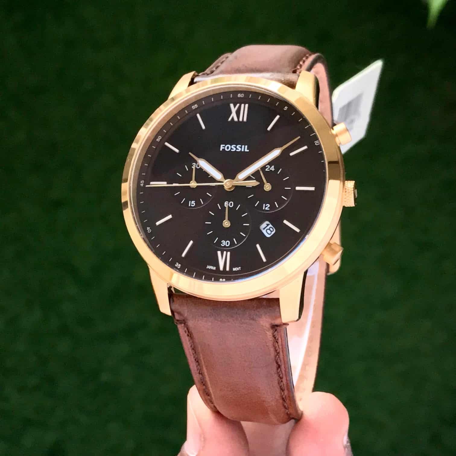 Fossil Gold Brown Belt Analogue Men’s Watch