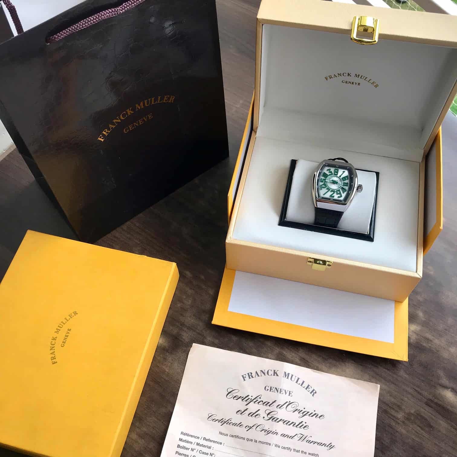 Franck Muller Vanguard Crazy Hours Green Swiss ETA V45CHBR (VR) Automatic Mens Watch