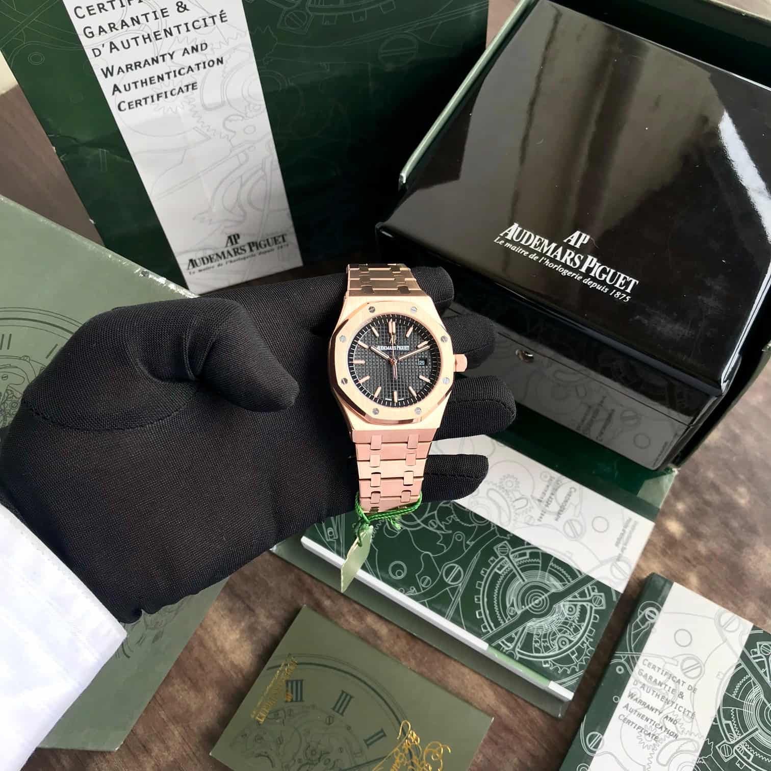 Audemars Piguet Royal Oak OffShore Automatic Rosegold Black Dial Premium Mens Watch