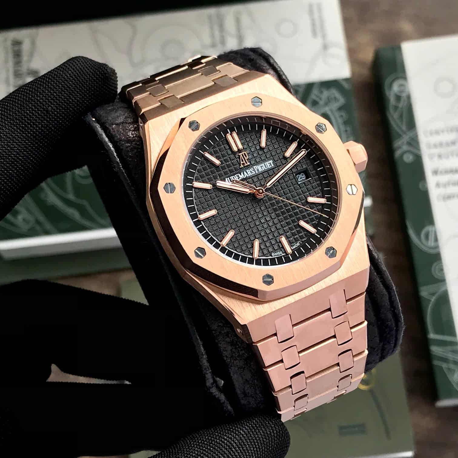 Audemars Piguet Royal Oak OffShore Automatic Rosegold Black Dial Premium Mens Watch