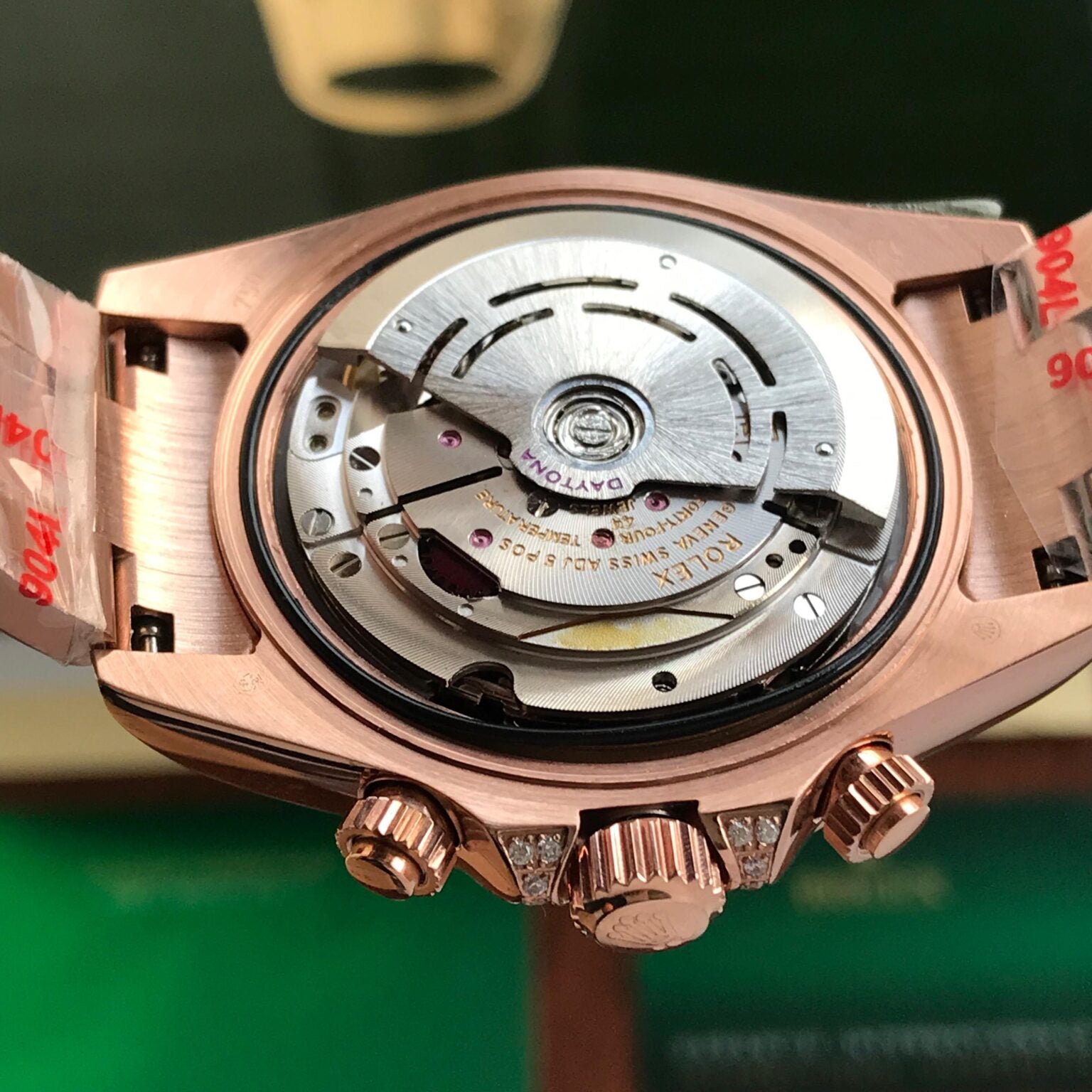Rolex Cosmograph Daytona Rainbow Rosegold Swiss ETA Automatic Mens Watch