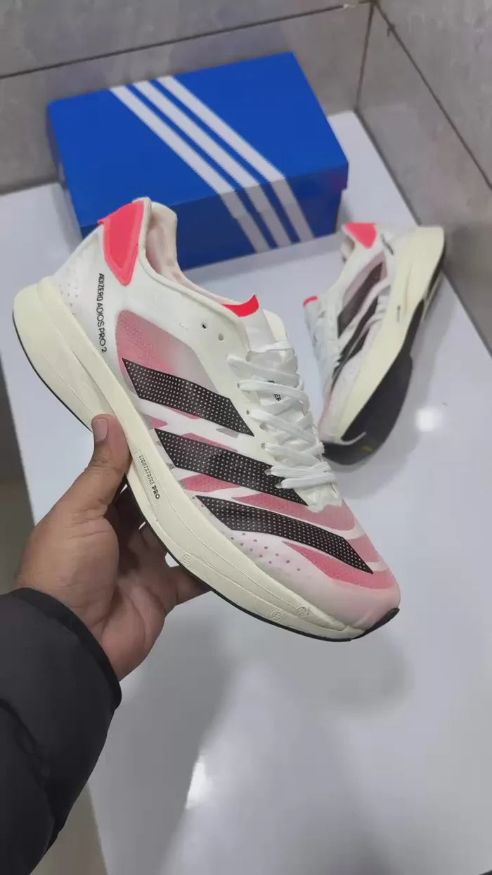 Adidas Adizero Adios Pro 2 White Running Shoes
