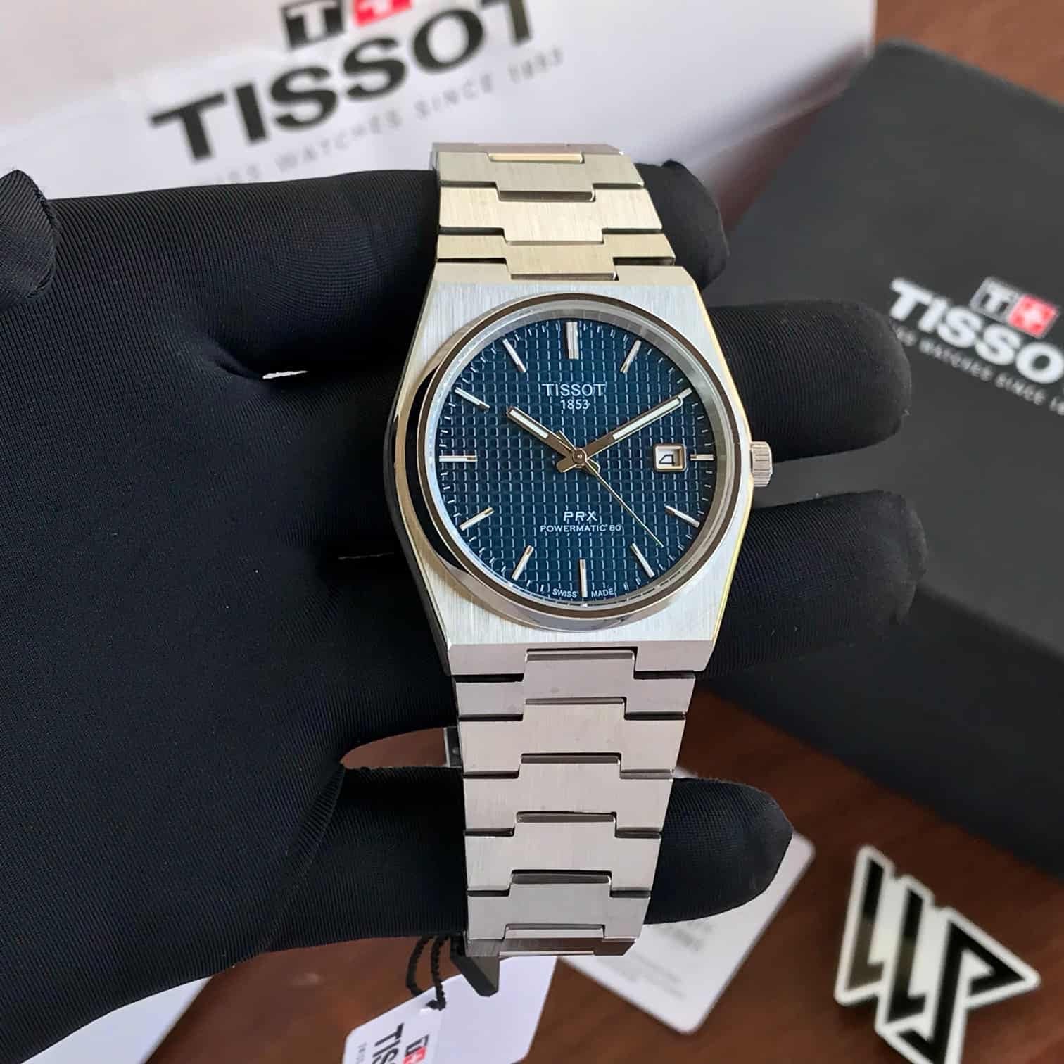 Tissot PRX Powermatic Stainless Steel Blue Dial Automatic Men’s Watch