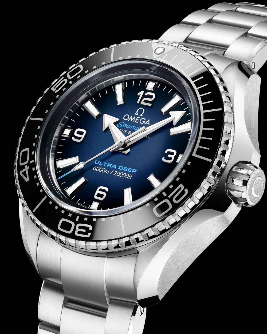 Omega Speedmaster Ultradeep Silver Blue Dial Japanese Automatic Men’s Watch