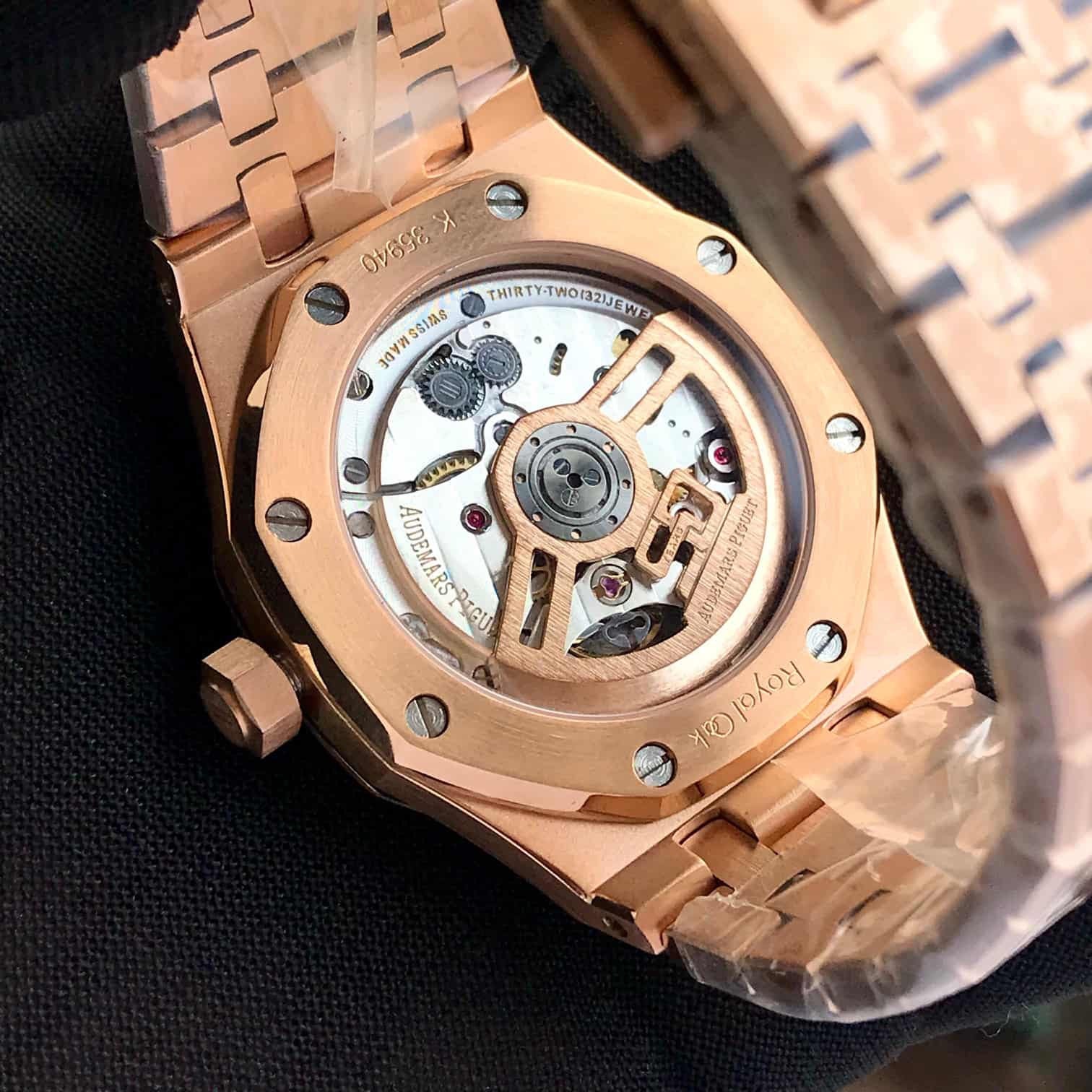 Audemars Piguet Royal Oak Offshore Rosegold Black Dial Metal Chain Swiss ETA 1:1 Automatic Movement Men’s Watch
