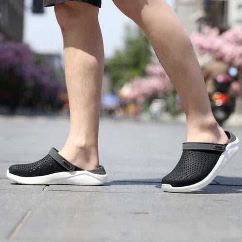 Crocs Literide Comfortable Unisex Black Grey Clogs