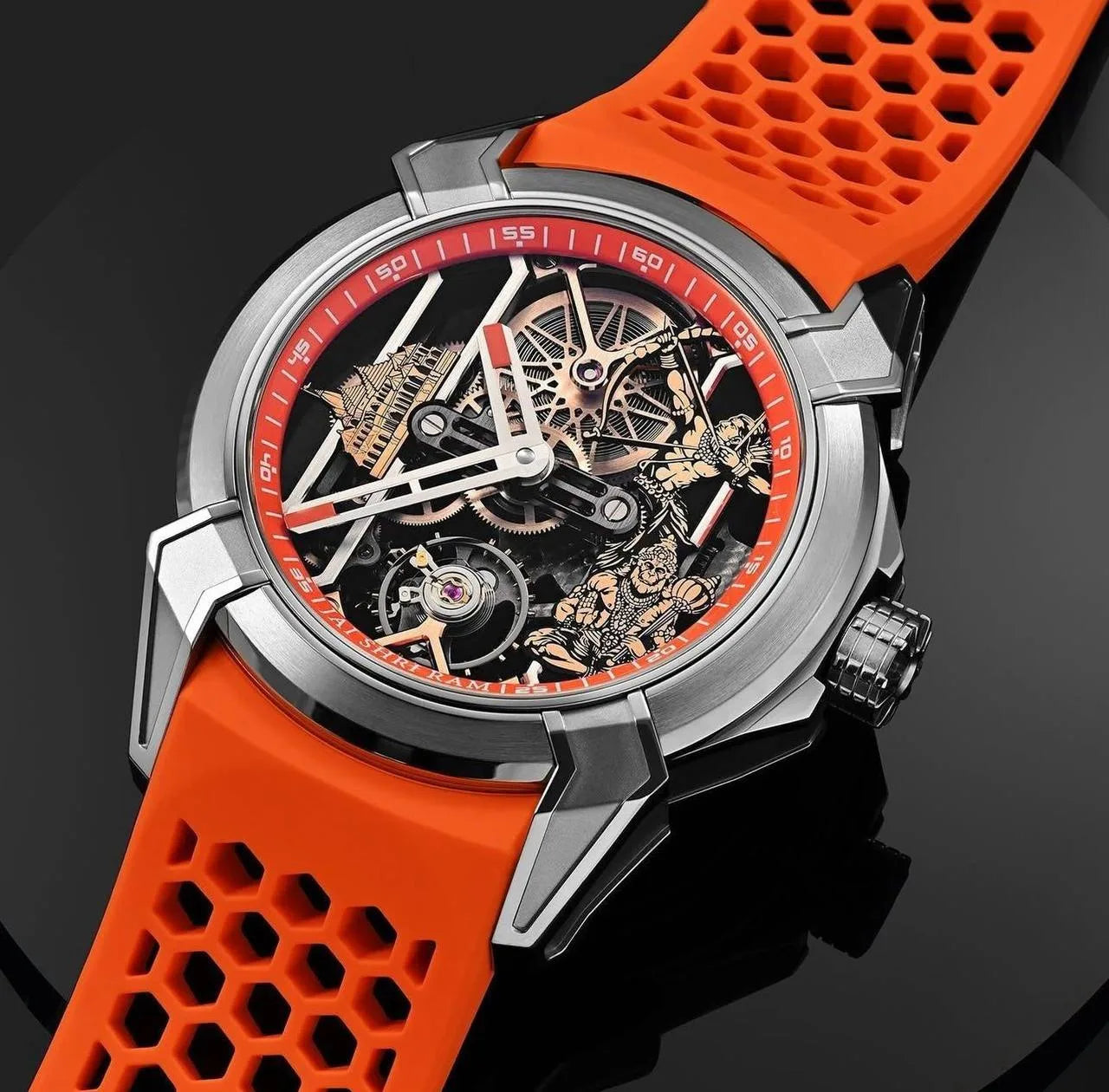 Jacob & Co Epic X Ram Janmabhoomi Edition Skeleton Dial Watch