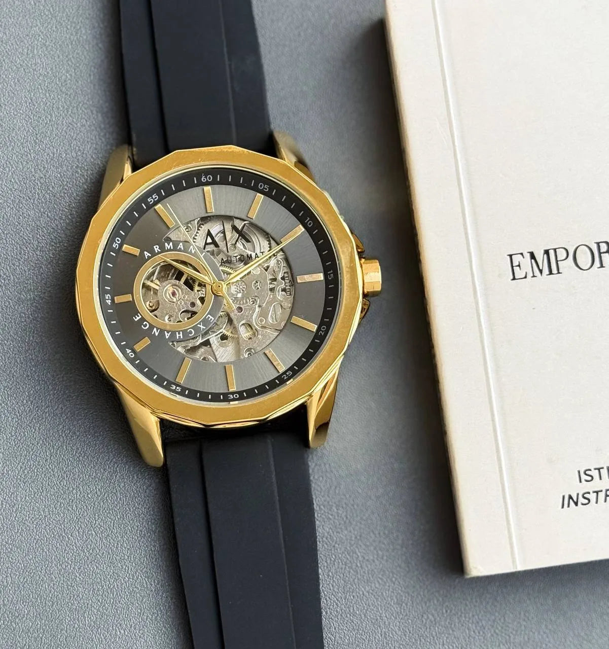 Armani Exchange Black Strap